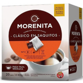 Café La Morenita Intenso en Saquito 110 gr. (20 un)
