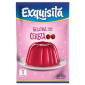 Gelatina Sabor Cereza Exquisita 40 gr