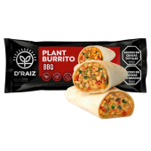 Burrito Relleno  Sabor Pollo y Salsa barbacoa Con Morrones, Zanahoria, Verdeo, Puerro y Ajo  D'RAIZ