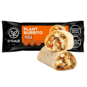 Burrito Pizza  Relleno Sabor Carne y Queso Mozzarella Vegano ,Champignones y Albahaca  D'RAIZ 205gr