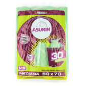 Bolsa de Basura Asurín Verdes  50 x 70 30u