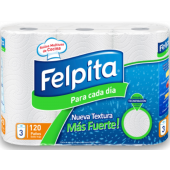 Rollo de Cocina Multiuso Felpita x 3U (120 paños)