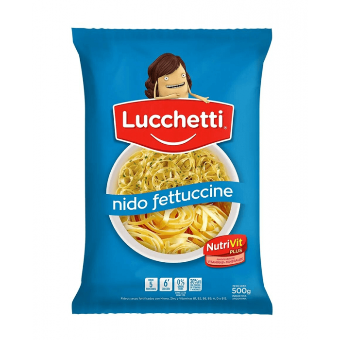 Fideos fettuccine Lucchetti x 500 g
