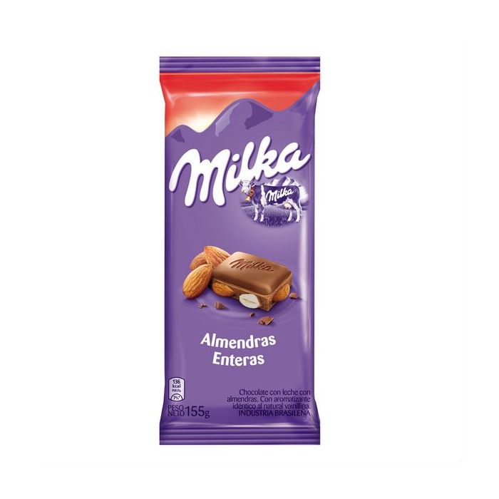 Chocolate Milka con Almendras 155 gr