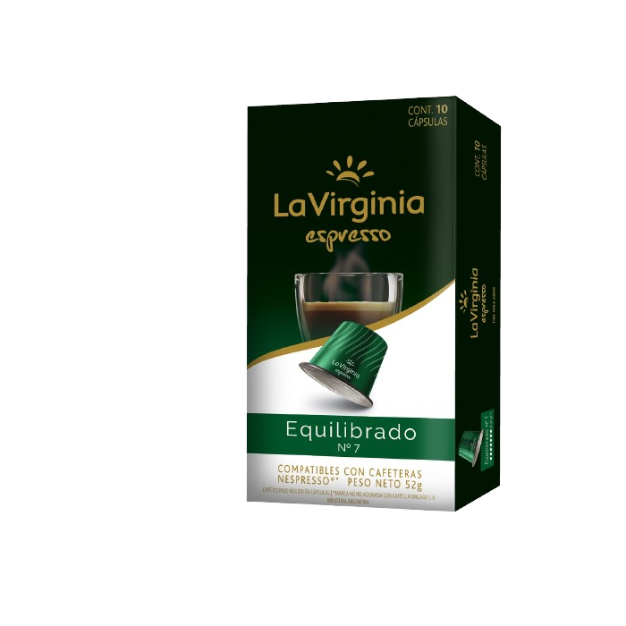 Café en Cápsulas Expresso Equilibrado La Virginia 10u.