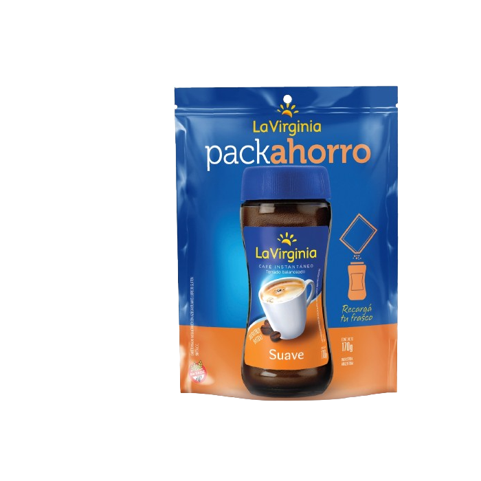 Cafe La Virginia Instantaneo Suave  D/Pack 170g.