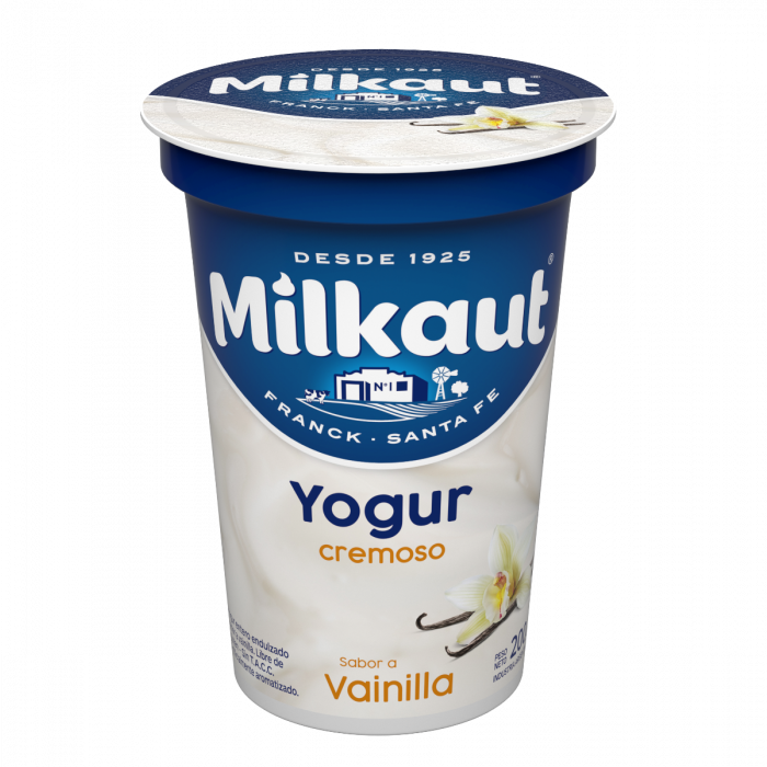 Yogur Cremoso Entero Vainilla Milkaut 190gr