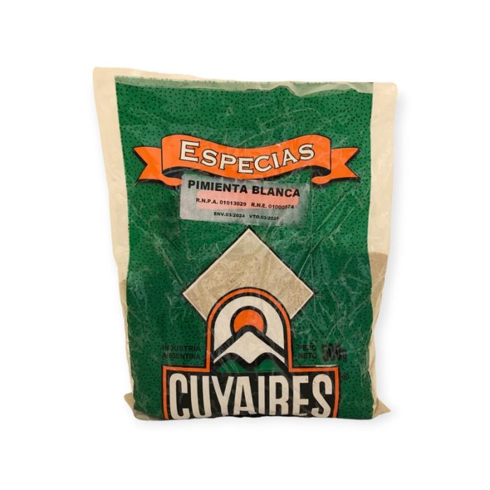 Pimienta Blanca Molida Cuyaires 25gr.