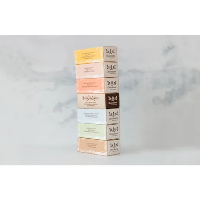 Caja Especiado chocolate amargo con cascaras de Naranja La Chocolaterie 70 Gr