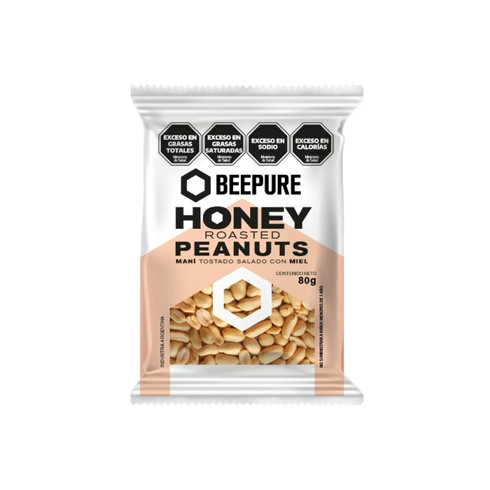 Mani Honey Roasted Beepure 80 gr