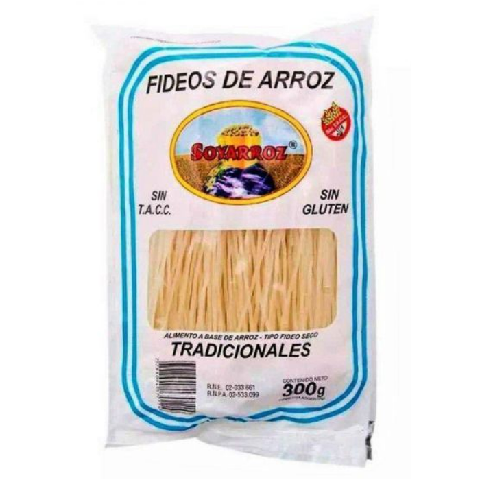 Fideos de Arroz Tradicionales SoyArroz 300gr.