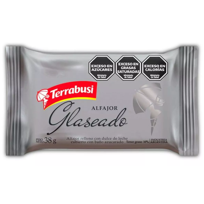 Alfajor Glaseado con Dulce de Leche Terrabusi 38 gr