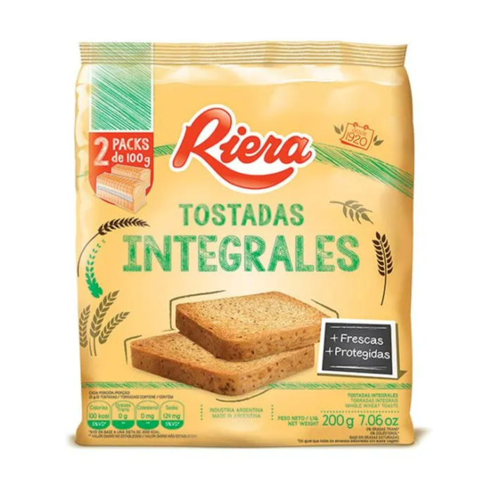 Tostadas Integrales Riera 200gr      