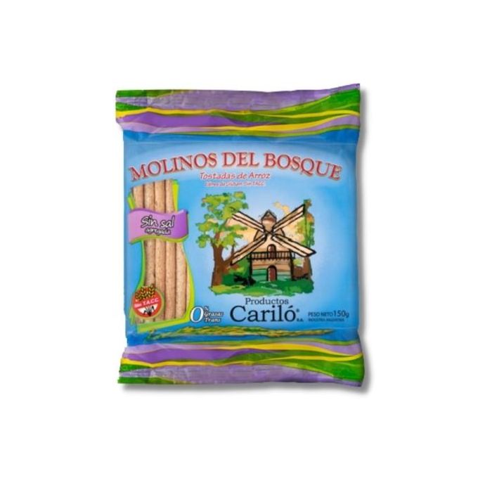 Galleta de arroz sabor sin sal Molinos del bosque  150 gr