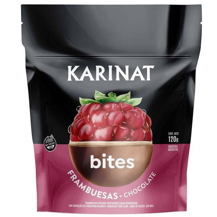 Bites Frambuesa Chocolate Karinat x 120 gr