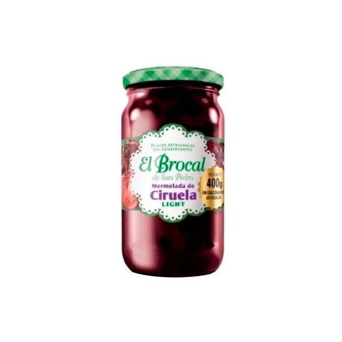 Mermelada Artesanal de ciruela light El Brocal 400gr