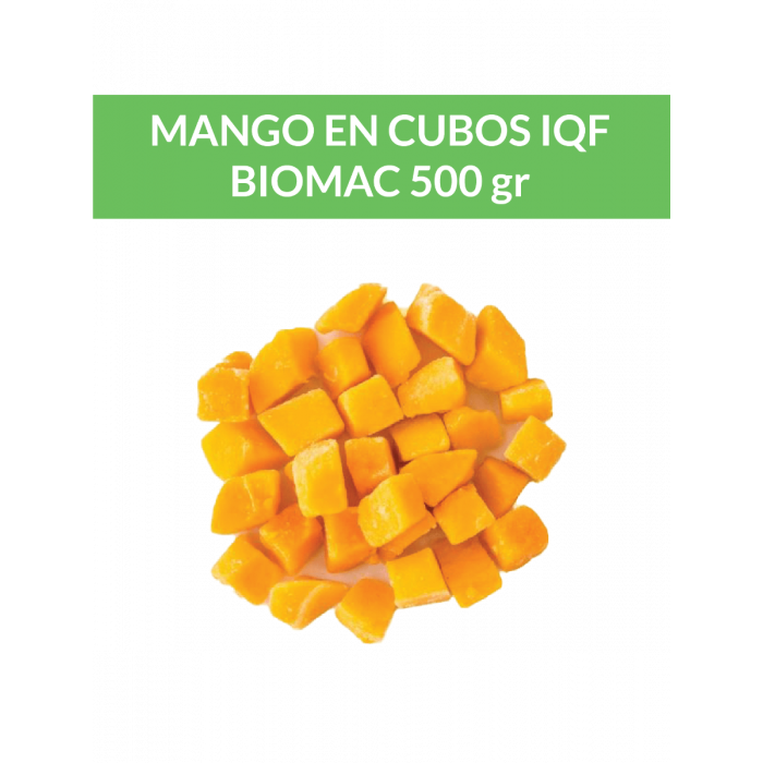 Mango en Cubos IQF Biomac 500 gr