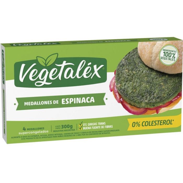 Medallon de Espinaca Vegetalex x 4U