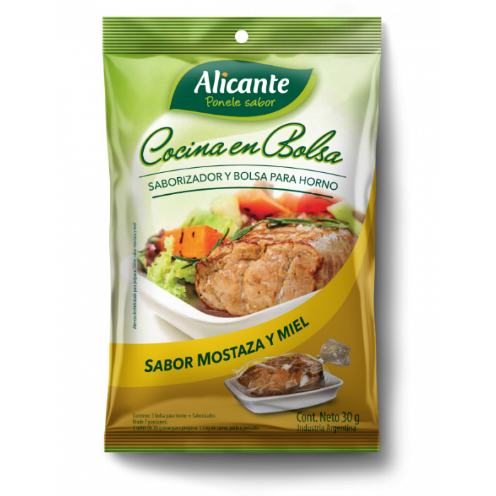 Saborizador para Horno con bolsa Alicante Mostaza y Miel x 30 gr