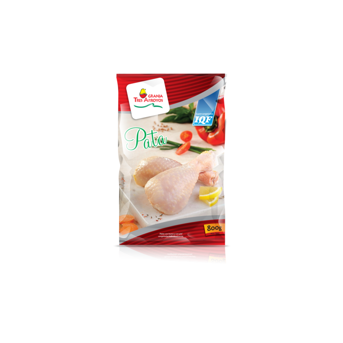 Pata IQF Granja 3 Arroyos (Congelado Individual)  800 gr