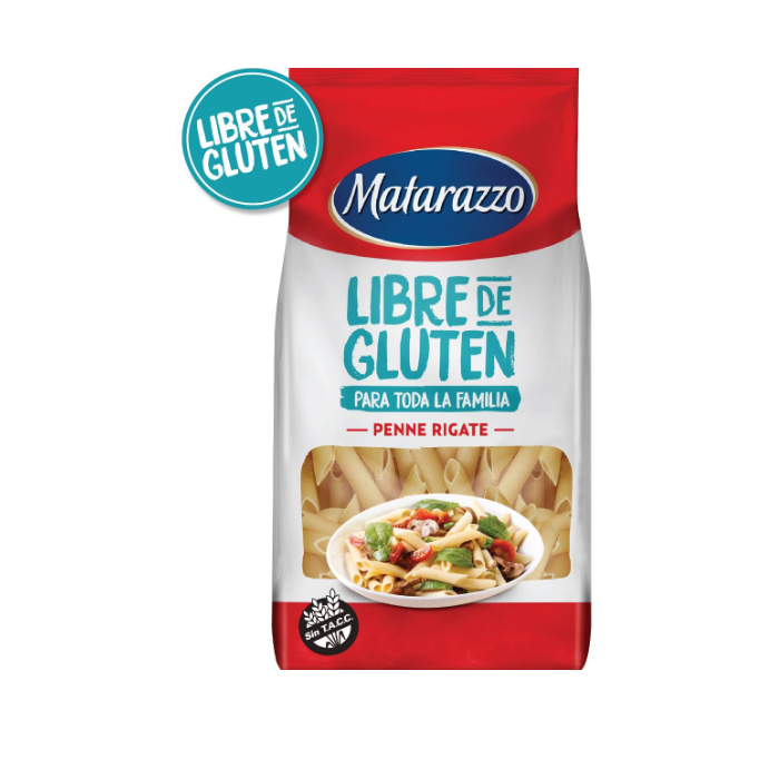 Fideos penne rigate libre de gluten Matarazzo x 500 g
