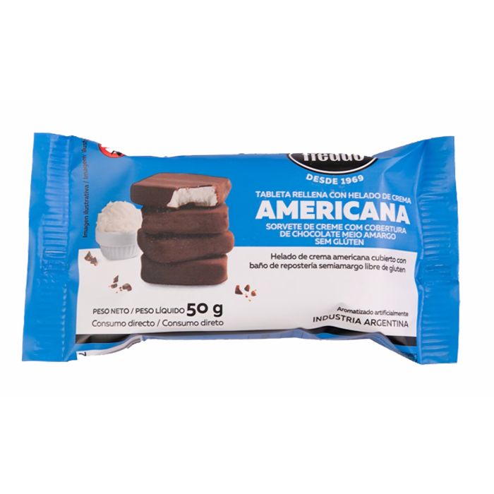 Tableta Helado Crema Americana Freddo x Unidad