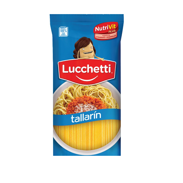 Fideos tallarín Lucchetti x 500gr.
